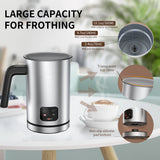 4 IN 1 Automatic Milk/Coffee Frother With Electric Milk Warmer Touch Screen