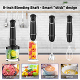 Smart Electric 4-in-1 Hand Immersion Blender with 12-Speed Stick