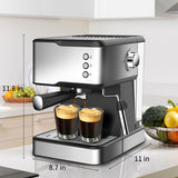 950W 1.5L 20 Bar Espresso Maker With Detachable frothing nozzle For Espresso Cappuccino Latte Machiato Home Barista