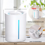 6.5L Ultrasonic Top Fill Cool Mist Humidifier Diffuser For Bedroom Baby Nursery Plants